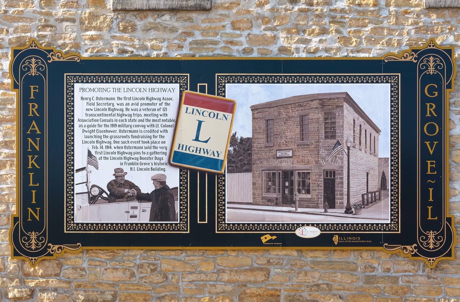 Lincoln Highway Mural - Franklin Grove